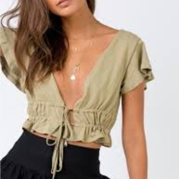Princess Polly Tops - Princess Polly Jamison Reid Crop Top